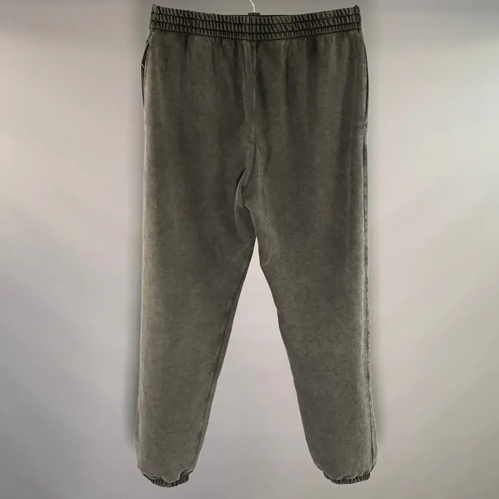 GUCCI Size M Black Wash Cotton Sweatpants Casual Pants